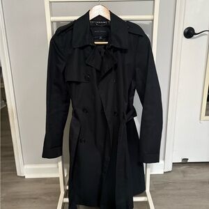 Banana Republic Classic Black Trench Coat